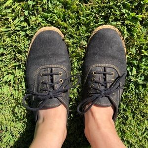 black espadrille Keds